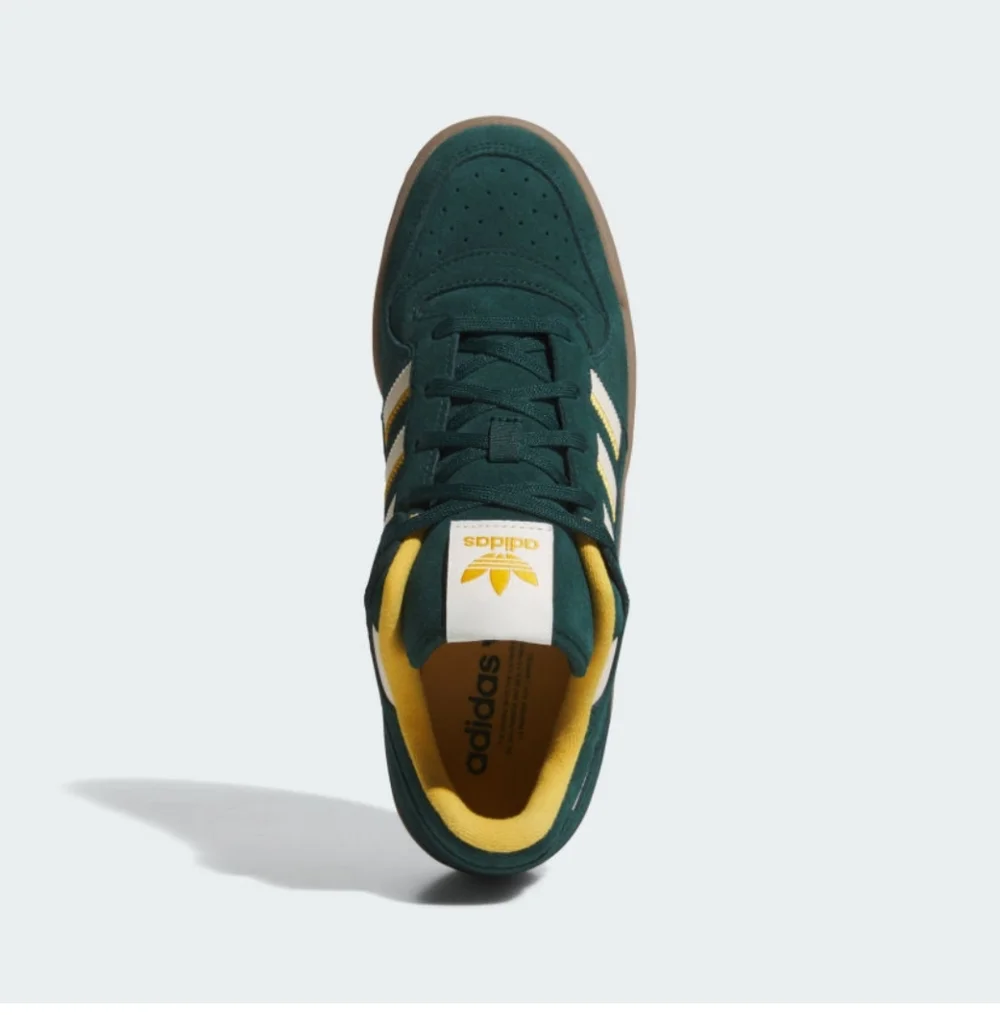 adidas Forum Low CL Causal Aurora Ivy White Green Yellow JQ2656 Men's Size 9.5